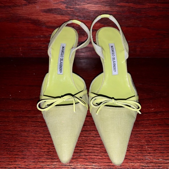 Manolo Blahnik Shoes - Manolo Blahnik Carolyn Slingback kitten heel 36.5